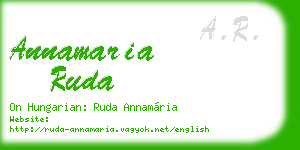 annamaria ruda business card